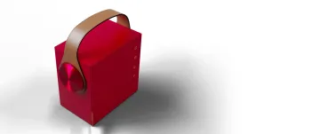 MOREL BIGGIE RUBY RED портативная беспроводная Hi-Fi колонка - 3