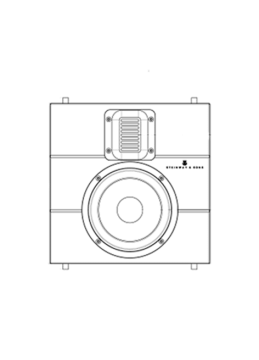 Steinway Lyngdorf Model IW-16 Speaker Black Matte  - 2