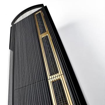 Steinway Lyngdorf Model LS Concert right Speaker Ebony Black Lacquer Matte Gold  - 2
