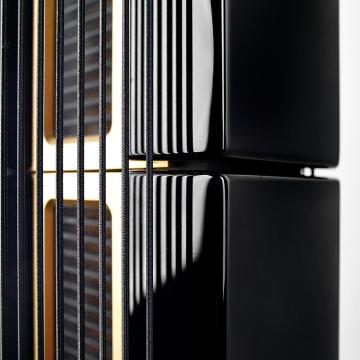 Steinway Lyngdorf Model LS Concert right Speaker Ebony Black Lacquer Matte Gold  - 4